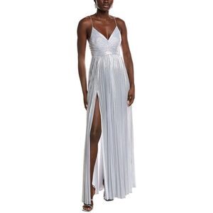 Retrofête Womens  Carolina Maxi Dress, Silver